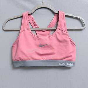 Nike Pro Dri-FIT Woman’s Pink Racerback Sports Bra Size M